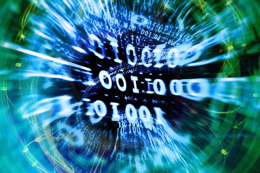 abstract binary vortex matrix motion digtial transformation disruption by simon carter peter crowt