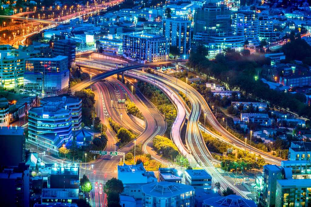 New Zealand > Auckland > cityscape / skyline / traffic / roads / paths / light trails