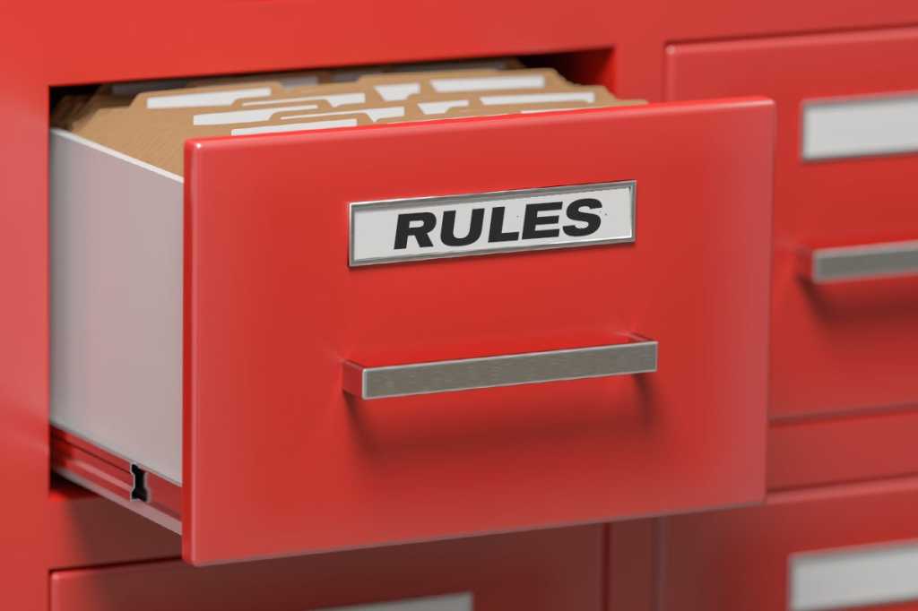 rules of engagement policies file cabinet card catelogue red file shelf compliance by vchal getty
